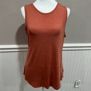 Willi Smith Sleeveless Rust Tank Top Size M
